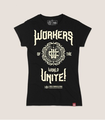 CAMISETA WORKERS UNITE! – ENTALLADA - Proletarian Clothing