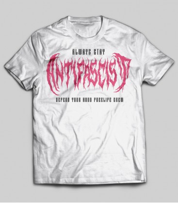 Camiseta Stay Strong Stay Antifascist Blanca - FREELIFE