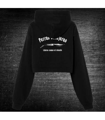 Sudadera Croptop Perras Callejeras