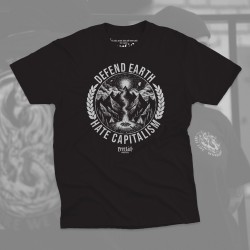 Camiseta Defend Earth Hate Capitalism - Freelife