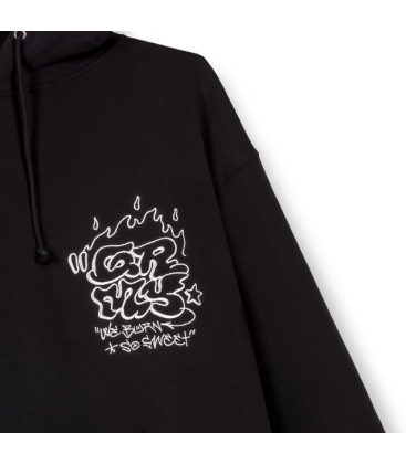 Sudadera capucha The Shelter Boxy Black - Grimey Wear