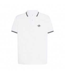 Polo diseño Telaraña  Blanco - HARD WAY