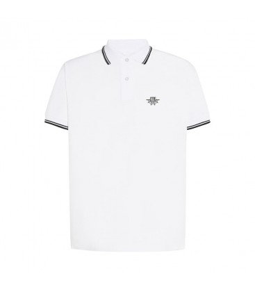 Polo diseño Telaraña  Blanco - HARD WAY