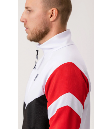 Track Top “Messina” White Black/Red - PgWear