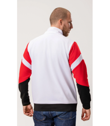 Track Top “Messina” White Black/Red - PgWear