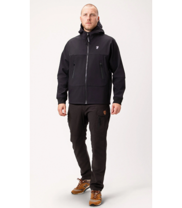 Full Face Softshell Jacket “Struggle” Black - PgWear