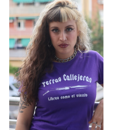 Camiseta Mujer Perras Callejera Morada