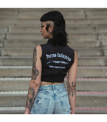 Chaleco CropTop Harrington - Perras Callejeras
