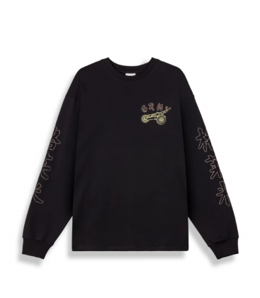 Camiseta De Manga Larga Sampans Black - Grimey Wear