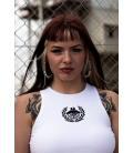 CROP TOP WHITE SC - SINNERS
