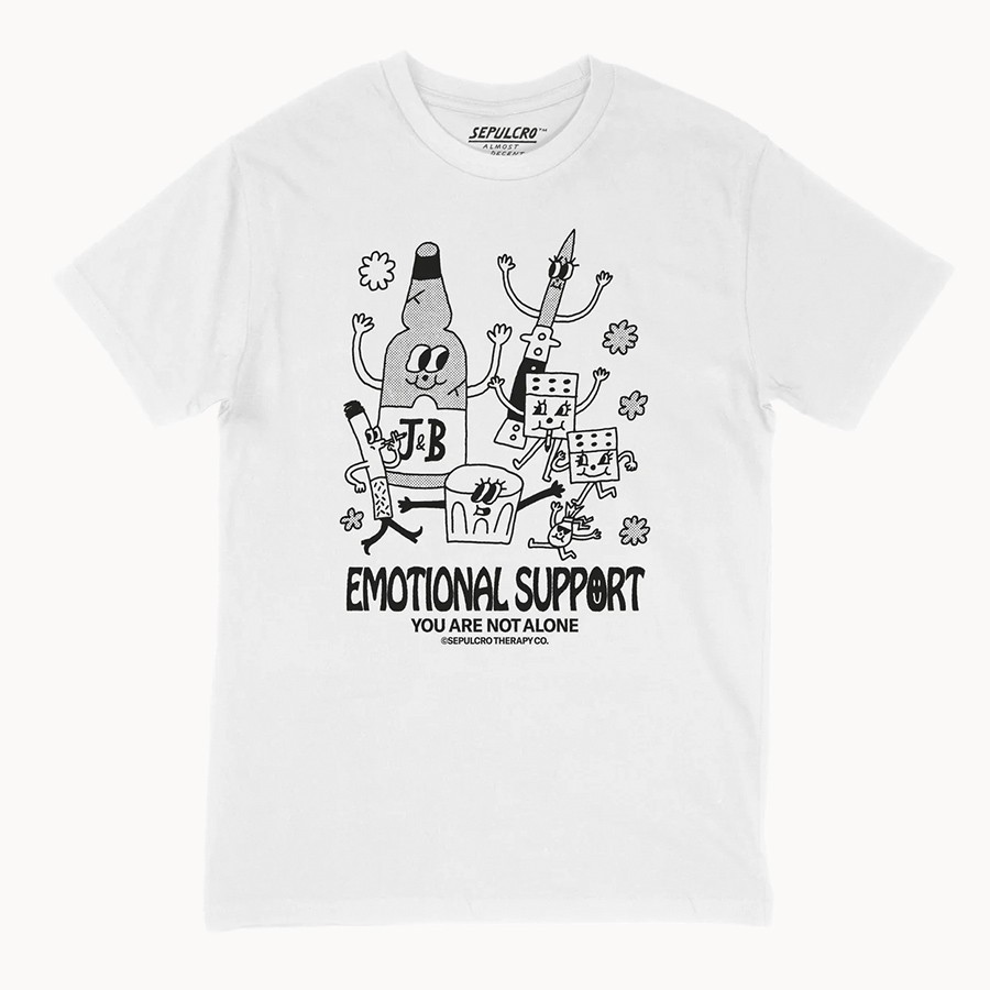 Camiseta Emotional Support - Sepulcro