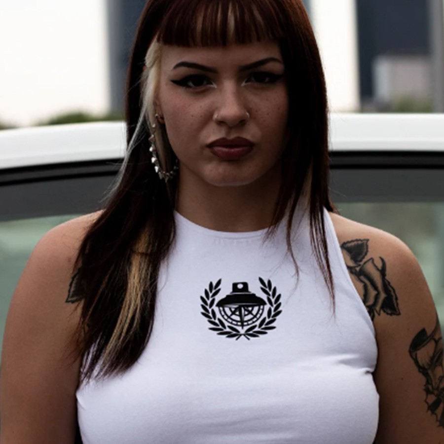 Crop Top White SC - Sinners