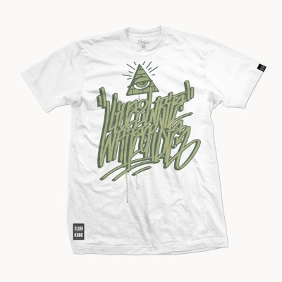 Camiseta Live to Write White – Slum Wear