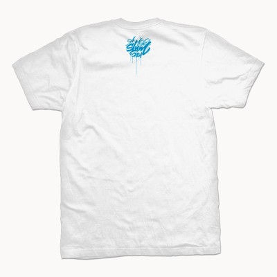 Camiseta Tag White / Atoll Blue  – Slum Wear