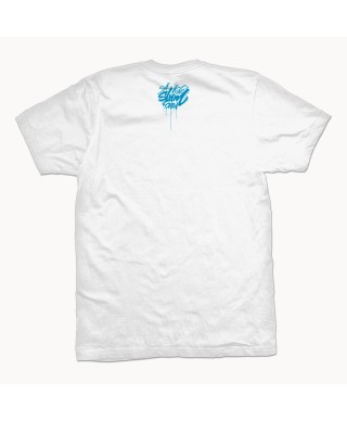 Camiseta Tag White / Atoll Blue – Slum Wear