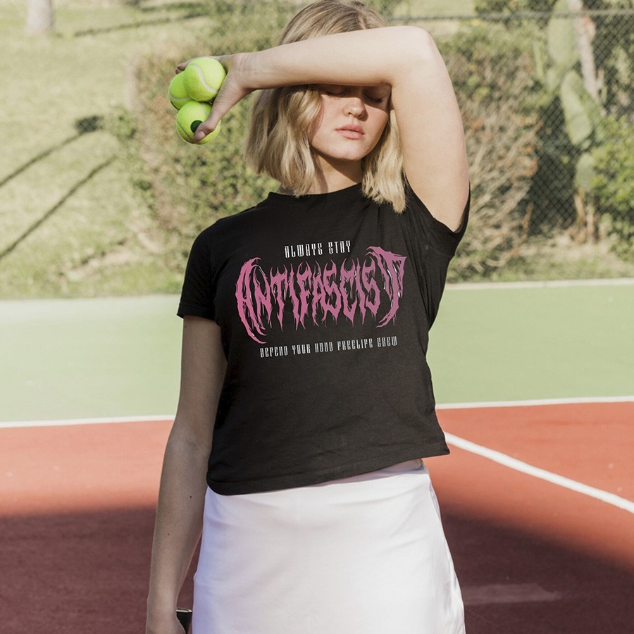 Croptop Stay Strong Stay Antifascist - Freelife