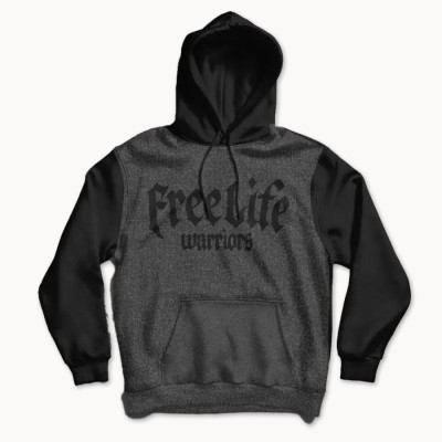 Hoodie Freelife Black/Grey - Freelife