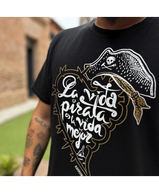Camiseta vida pirata unisex - Barrioka