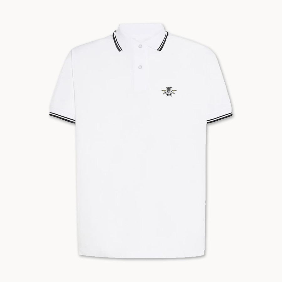 Polo diseño Telaraña  Blanco - Hard Way