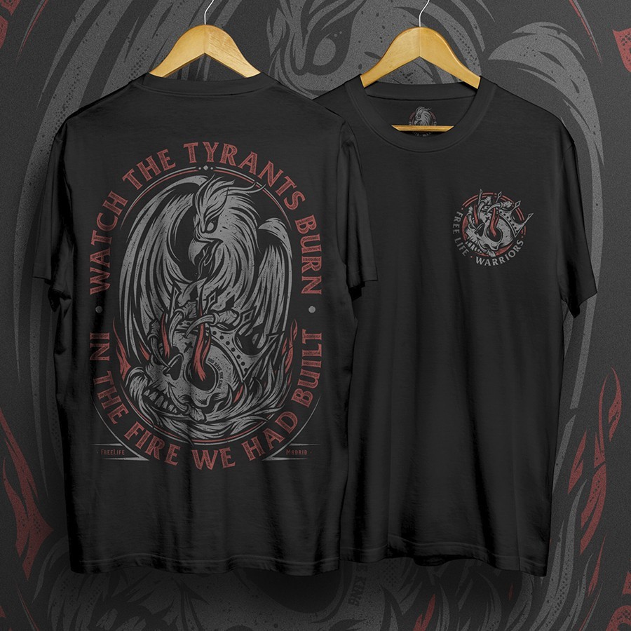 Camiseta Watch The Tyrants Burn- Freelife