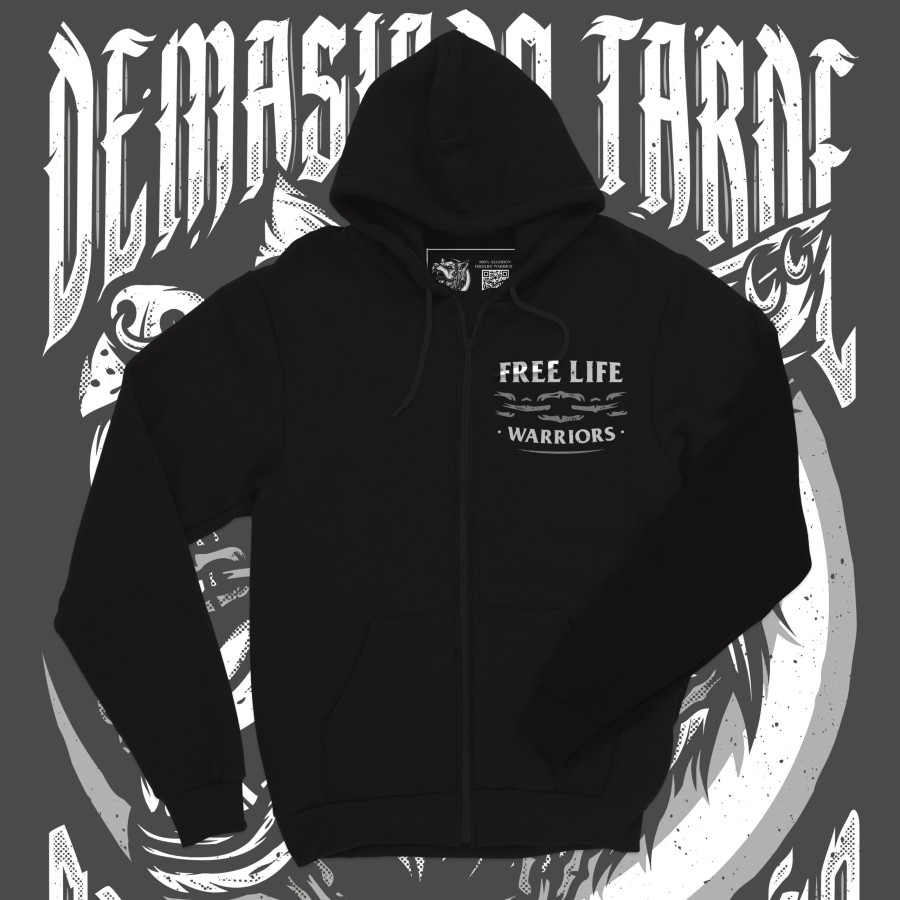 Hoodie Zipped Demasiado Tarde Para Pedir Perdon - FREELIFE