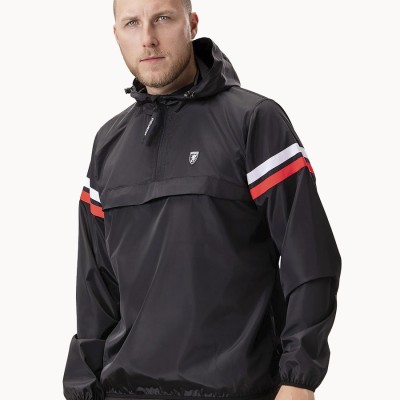 Cortavientos Expedition Black White/Red - PgWear