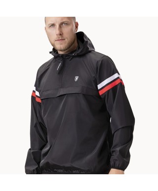 Cortavientos Expedition Black White/Red - PgWear