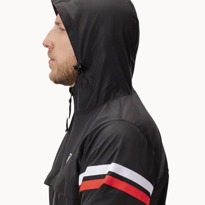 Cortavientos Expedition Black White/Red - PgWear
