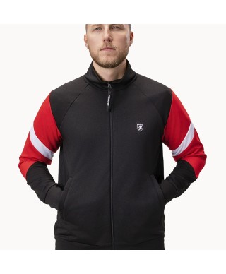 Track Top Messina Black Red/White - PgWear