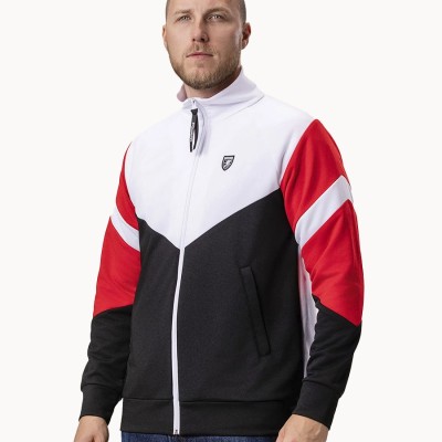 Track Top Messina White Black/Red - PgWear