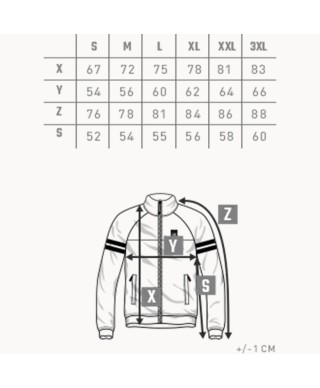 Track Top Messina White Black/Red - PgWear