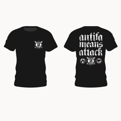 Camiseta Antifa Means Attack - Its Our Turn