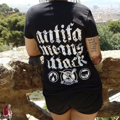 Camiseta Antifa Means Attack - Its Our Turn