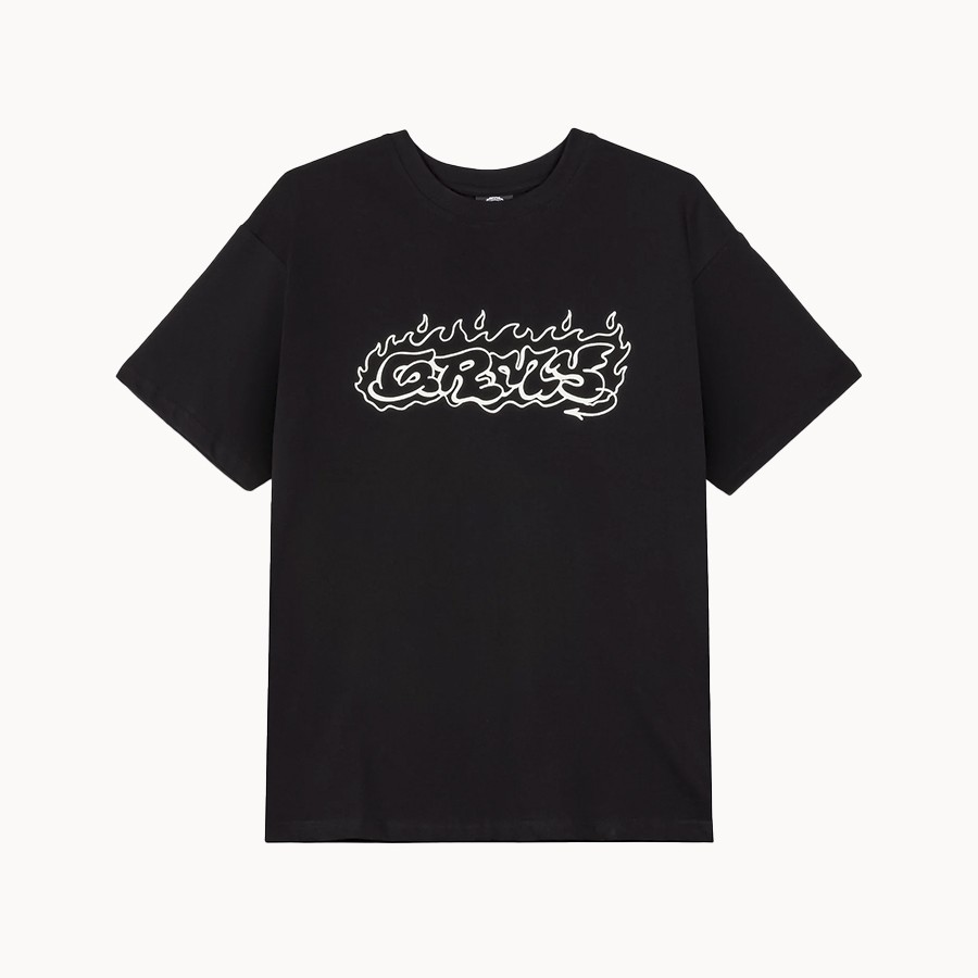 Camiseta The Shelter Throw Up Black - Grimey