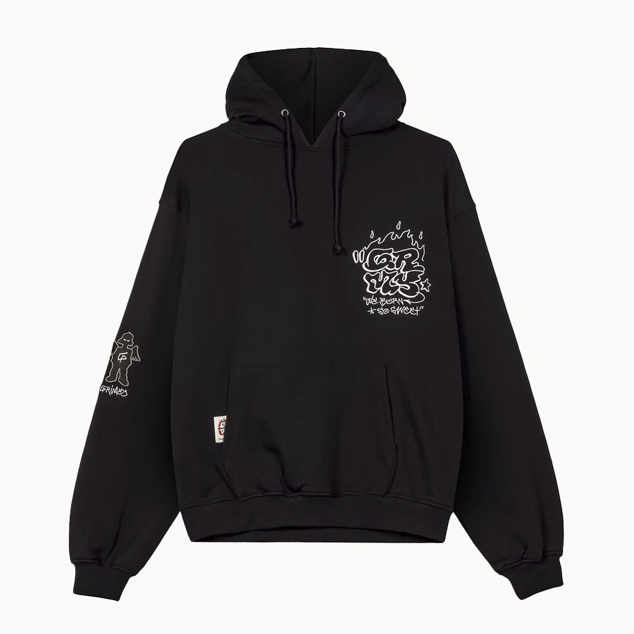 Sudadera capucha The Shelter Boxy Black - Grimey