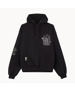 Sudadera capucha The Shelter Boxy Black - Grimey