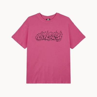 Camiseta The Shelter Throw Up Fucshia - Grimey