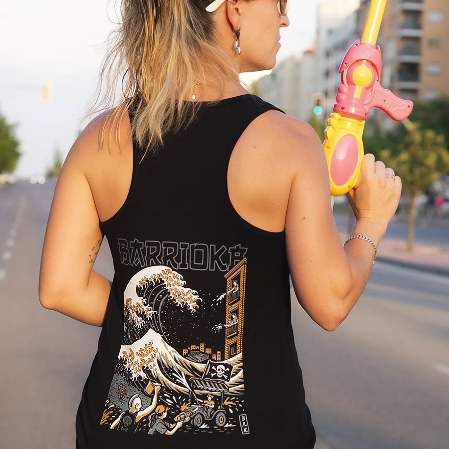 Camiseta Tirantes batalla naval Entallada - Barrioka