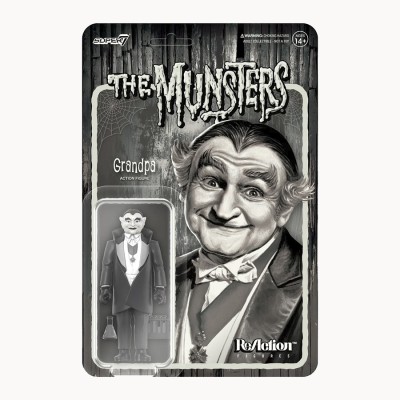 Munsters ReAction Figures Wave 2 Grandpa (Grayscale)- Super7