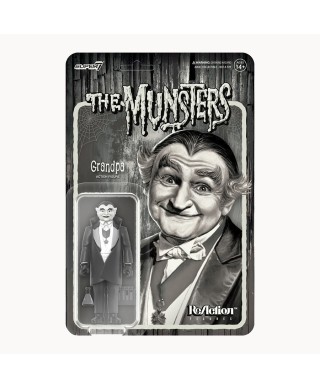 Munsters ReAction Figures Wave 2 Grandpa (Grayscale)- Super7