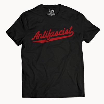 Camiseta Antifascist Negra - We Resist