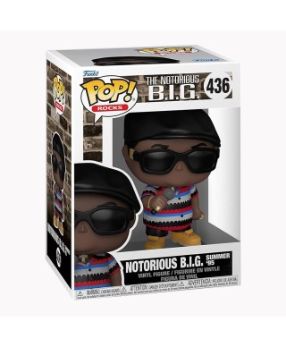 Notorious B.I.G POP! Rocks Vinyl Figura Biggie - Beat The Summer Jam 9 cm