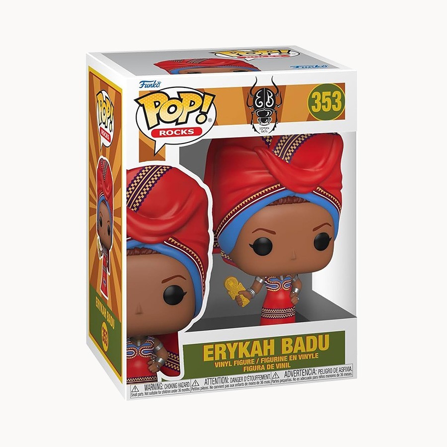 Erykah Badu POP! Rocks Vinyl Figura Erykah Badu (Tyrone) 9 cm