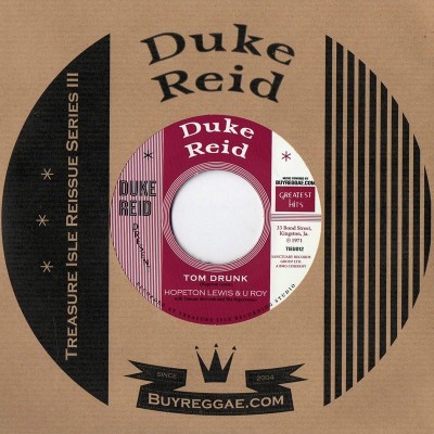 Tom Drunk - Hopeton Lewis, U Roy- 7" Vinilo