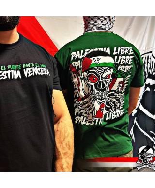 Camiseta Palestina Negra - Bukaneros
