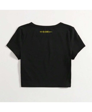 Camiseta crop antifa warriors - Hard Way