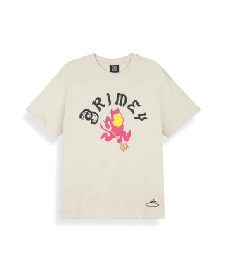 Camiseta Droppin Science Regular Off White - Grimey