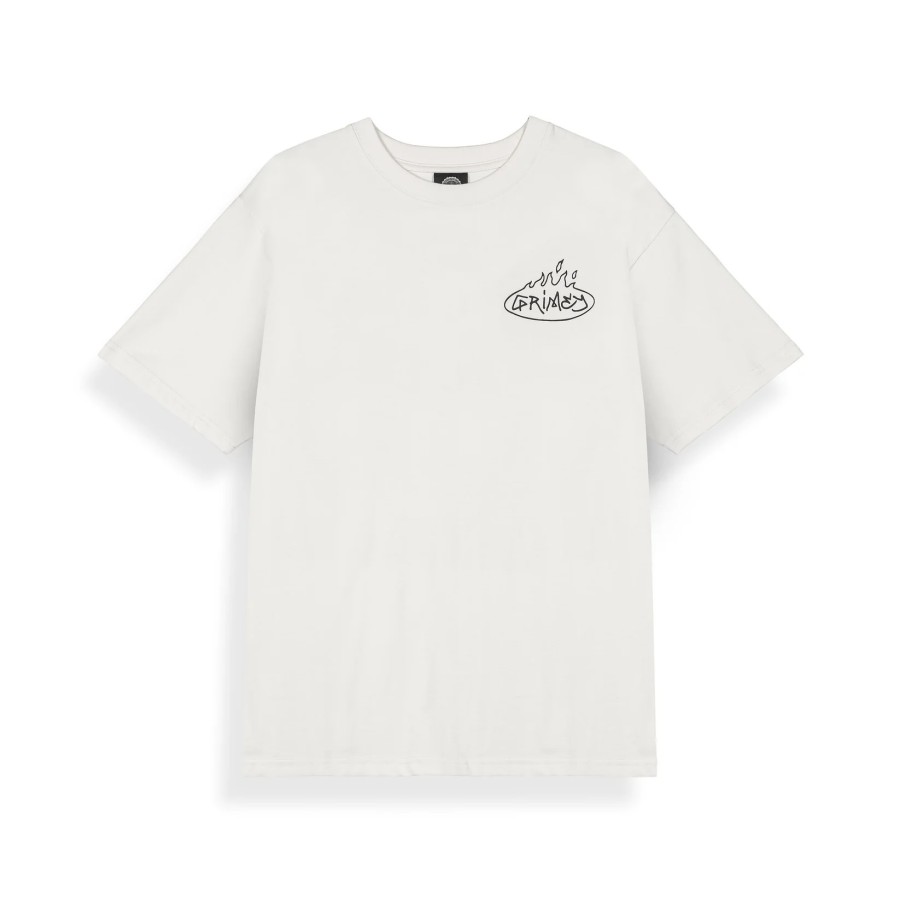 Camiseta The Character Classic Fit Off White - Grimey