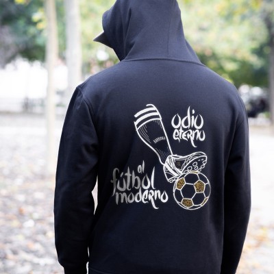 Hoodie Odio eterno al fútbol moderno - Barrioka