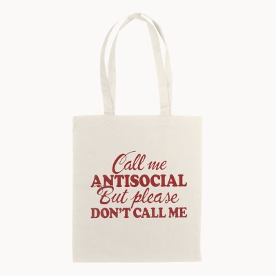Antisocial Recycled Totebag - Sepulcro